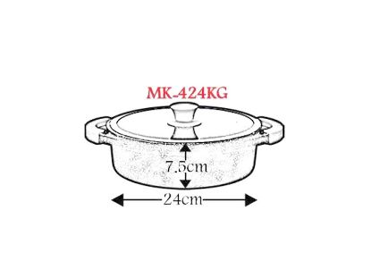 تصویر سرویس12 پارچه زرساب با درب شیشه ای،مدل مونارک MK-8450